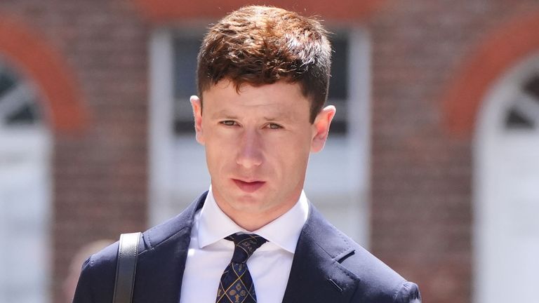 Jockey Oisin Murphy arrives at Reading Magistrates' Court